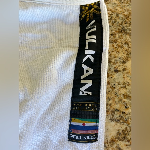 Vulkan Pro kids jujitsu gi & pants size M3 white - Picture 5 of 6